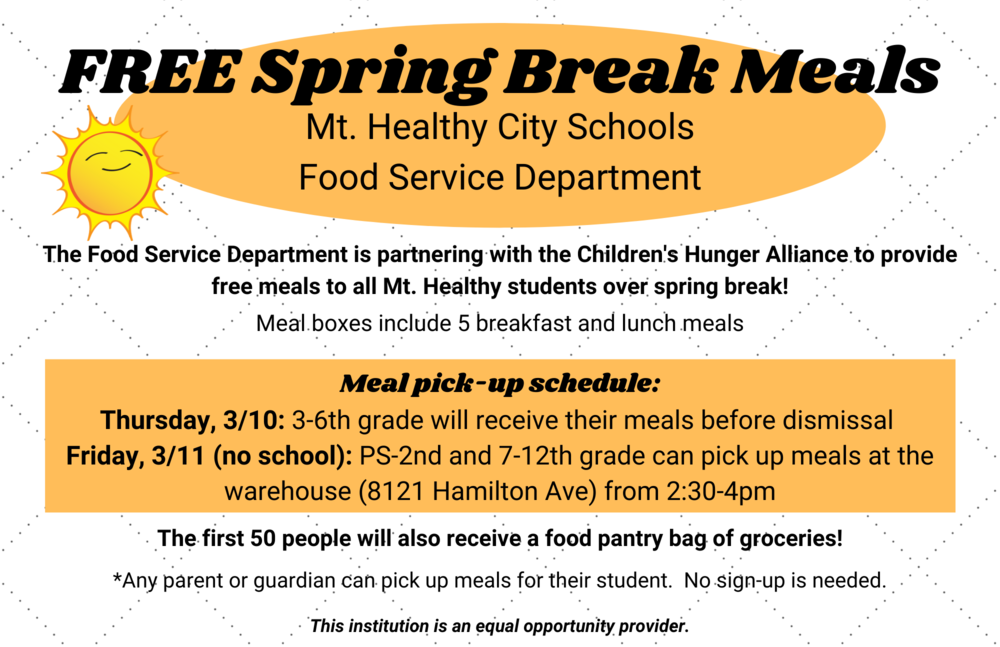 Free Spring Break Meals