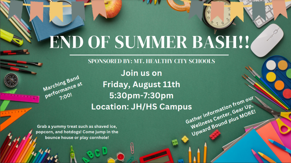 Exciting News for MTHCS Families! Join us for an End of Summer