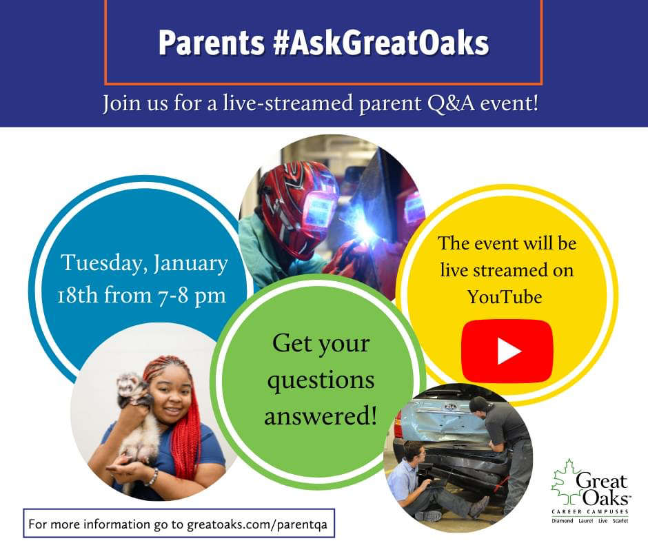 great oaks parent q&a. Youtube live event